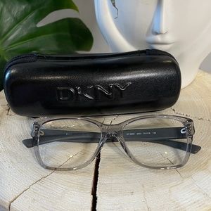 DKNY Glasses Frames - Translucent and Matte Grey